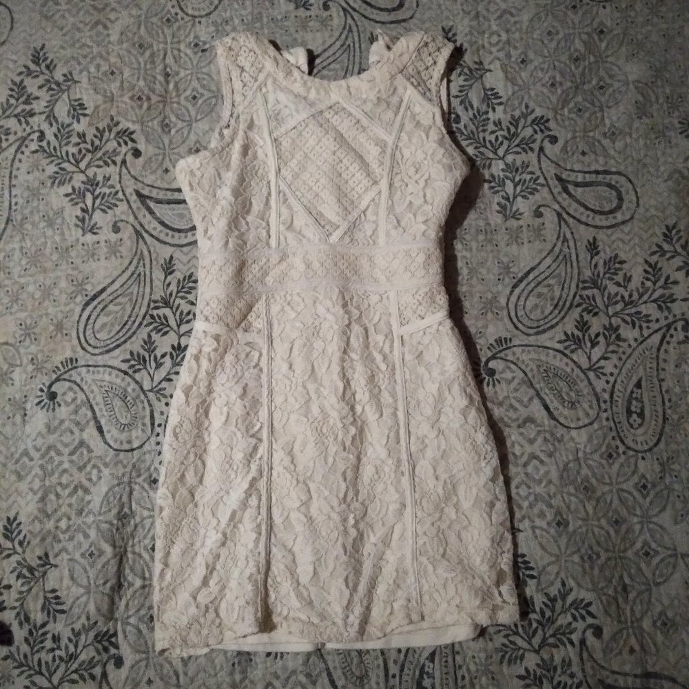 Bodycon White Lace Dress
